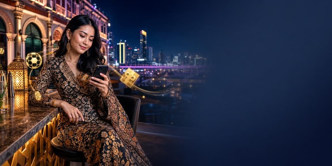 Pengguna di Selangor mengakses kasino mudah alih 95asia dengan pakaian batik tradisional