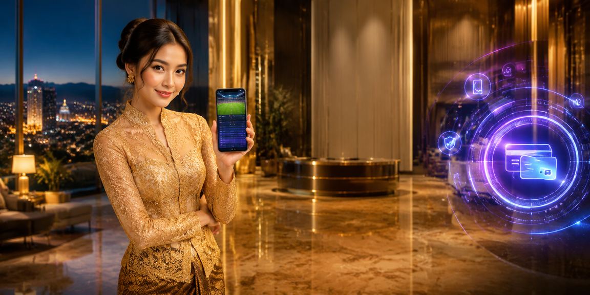 Pengguna wanita di Seremban menggunakan platform pertaruhan sukan 95asia dengan pakaian kebaya